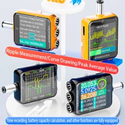 ATORCH D5P Touch Screen DC5.5 Tester DC 4.5-80V 12A Digital Voltmeter Ammeter Wattmeter Battery Capacity Power Analyzer Monitor