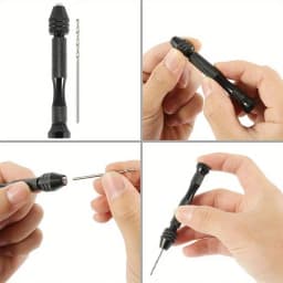 49pcs/set 0.2 To 3.4mm Mini Aluminum Hand Drill Bit Jewelry Craft Woodworking Manual Drilling Tool