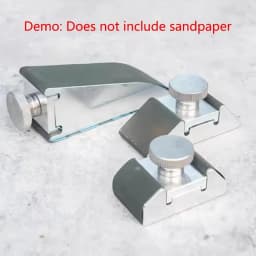 1Pc Aluminum Alloy Sandpaper Rack Grinding Clip Inner Corner Plane Polishing Hand-held Sandpaper Leather Edge Grinder