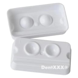 20/60/200PCS Disposable Mixing Wells, 2-Hole Mixing Applicator Trays, for Mixing Materials Pigment Cups Dental Plate Supplies