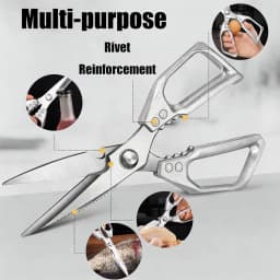 Kitchen scissors Multi-functional stainless steel household scissors for cutting chicken & fish special shears with Bone Cutter