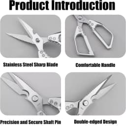 Kitchen scissors Multi-functional stainless steel household scissors for cutting chicken & fish special shears with Bone Cutter