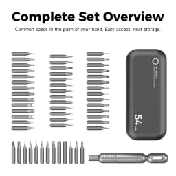 Mini 55-in-1 Precision Screwdriver Set Magnetic Phillips Bits Multifunctional Hand Repair Tool Kit for Phone Watch Glasses PC