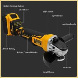 Dewalt DCG406 125MM Brushless Angle Grinder 9000RPM Cordless Cutting Machine Impact Polisher Machine Rechargeable Power Tool