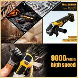 Dewalt DCG406 125MM Brushless Angle Grinder 9000RPM Cordless Cutting Machine Impact Polisher Machine Rechargeable Power Tool