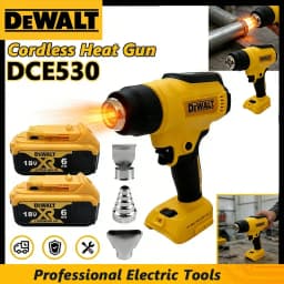Multifunctional DeWalt Cordless Brushless Angle Grinder Cutter Electric Wrench Polisher Air Pump Heat Gun for 18V Battery