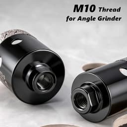 Diamond Hole Saw 20mm-60mm M10 Shank Diamond Core Drill Bit, Angle Grinder Hole Opener for Tile Granite Marble Glass Ceramic