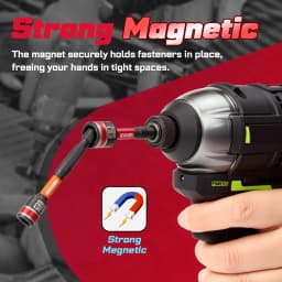 Geinxurn 2.6“/6" Nut Driver Set, Color Coded Strong Magnetic S2 Steel 1/4 Hex Shank Socket Bits Fit Drill Screwdriver For Repair