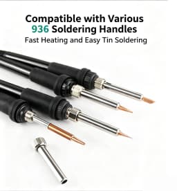 Original Soldering Iron Tip Pure Copper 900M Soldering Iron Head Set Inside Hot Bare Copper Electric Soldering Iron Welding Tool