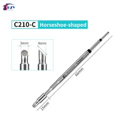 HZY C210 Series Soldering Iron Tips C210-K/SK/I/IS/D/C/B/S/KU/U Welding Iron Head for JBC Sugon T26 T26D T3602 Soldering Station