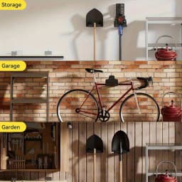 Garage organizer, trimmer rack, garden power tool hanger, weeder stand, wall-mounted lawn trimmer, hedge garden tool