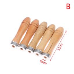 5Pcs/set 9/11cm Wooden File Handle Wood Rasp Woodworking Polishing Rust Proof Filing Tools Replacement Wooden File Handle