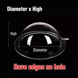 1PCS Clear Dome Camera Cover Security Camera Housing Acrylic Indoor / Outdoor CCTV Replacement
