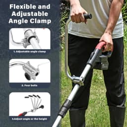 Ergonomic Trimmer Grip String Trimmers Handle Weed Eater Handle Extension With Bracket Clamp Lawn Trimmer Handle Grip
