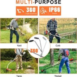 Ergonomic Trimmer Grip String Trimmers Handle Weed Eater Handle Extension With Bracket Clamp Lawn Trimmer Handle Grip