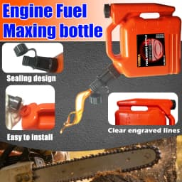 VARIEA-2.0L Dual-Port Two-Stroke Fuel Mixing Bottle, Engine Mixing Container, Fuel Ratios 20:1/25:1/40:1/50:1