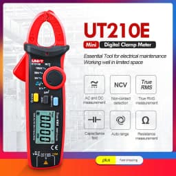 UNI-T Clamp Meter Digital UT210E UT210D AC Current Mini Clamp Multimeter True RMS Pliers Ammeter UT210C Auto Range