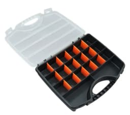 Multi-Compartment Organizer Box For Screws & Small Parts - Durable Plastic Hardware And Jewelry Storage Case Compact To Store