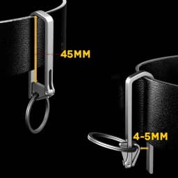 Titanium Keychain Belt Anti-loss And Anti-disengagement Belt Buckle Multi-pant Style Hanging Fasteners For High-end And Durable