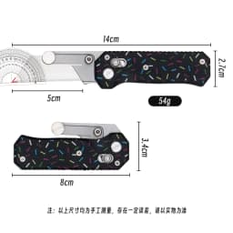 420 steel G10 handle hand folding knife portable art knife high hardness unpacking with blade gift box
