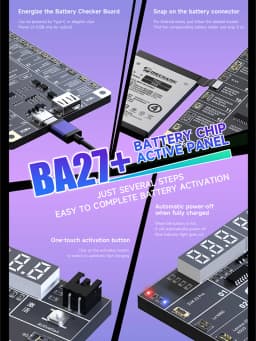 MECHANIC BA27+ Battery Activation Detection Board Supports Apple IP6-16&400+Android Models One Click Activation of Battery Tool