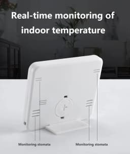 Thermohygrometer Ultra-thin Simple Smart Home Electronic Digital Thermometer Hygrometer LCD Digital Wall Clock