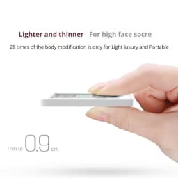 Thermohygrometer Ultra-thin Simple Smart Home Electronic Digital Thermometer Hygrometer LCD Digital Wall Clock