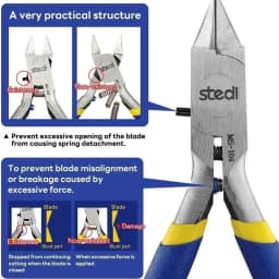 Stedi Single Edge Pliers for Gundam Model Tool Plastic Nippers Military Models Gunpla Cutter Assembling MS-104 Smooth Cutting