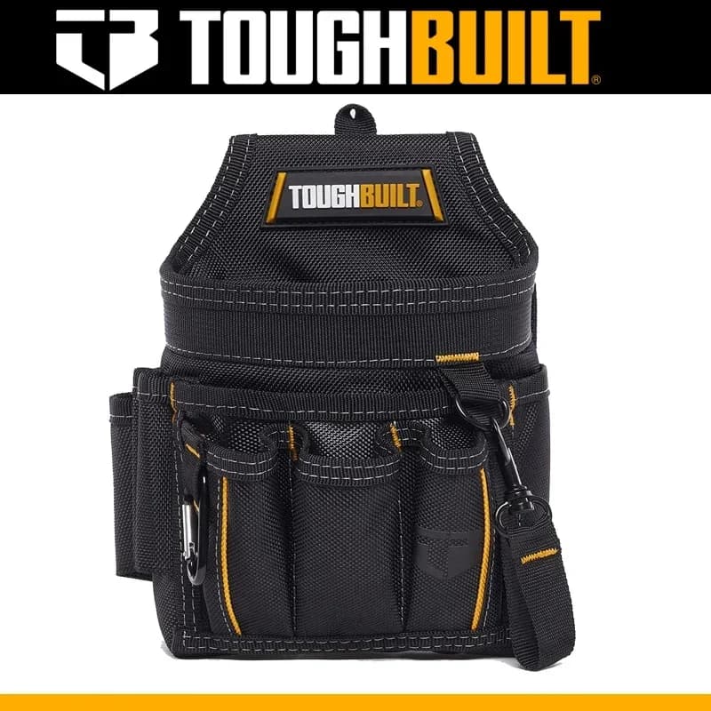TOUGHBUILT TB-229 Electrician Pouch  Wear Resistant Portable With Soft Padded Waist Belt Shoulder Strap ToolBag