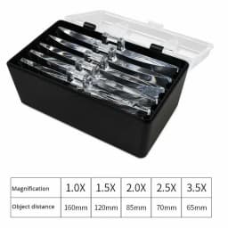 Magnifying Glasses LED Light Headband Loupe 5 Lens Magnifier 1.0X-3.5X Bright Illuminated for Jeweler Watch Repair Reading