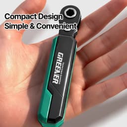 GREENER 72-Tooth Reversible Ratchet Wrench Set 1/4 Inch Hex Drive Quick Release CR-V Steel Right Angle For Auto Home Repair