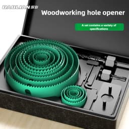 BAOLIAN Hole Saw Set, Metal Core, 19-64/64-127/19-127mm Saw Cup Wood Crown, Drill Bit for Wood, Woodworking Tools