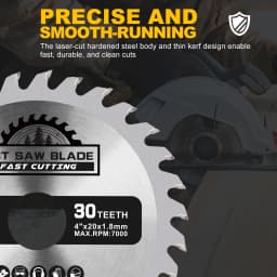 XCAN 4 inch 100mm Circular Saw Blade 30T 40T Wood Cutting Disc For Wood Plastic Metal Carbide Cutting Tools with 20/22.2mm Arbor