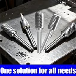 10pcs Tungsten Alloy Router Bit Set | Single Flute Rotary Bits for Grinding Polishing Carving, Metal Wood Stone Tool Durable