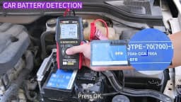 12V 24V Digital Car Battery Tester Alternator Automotive Analyzer Display Screen ANENG BT175 With Insulated Alligator Clip Tools