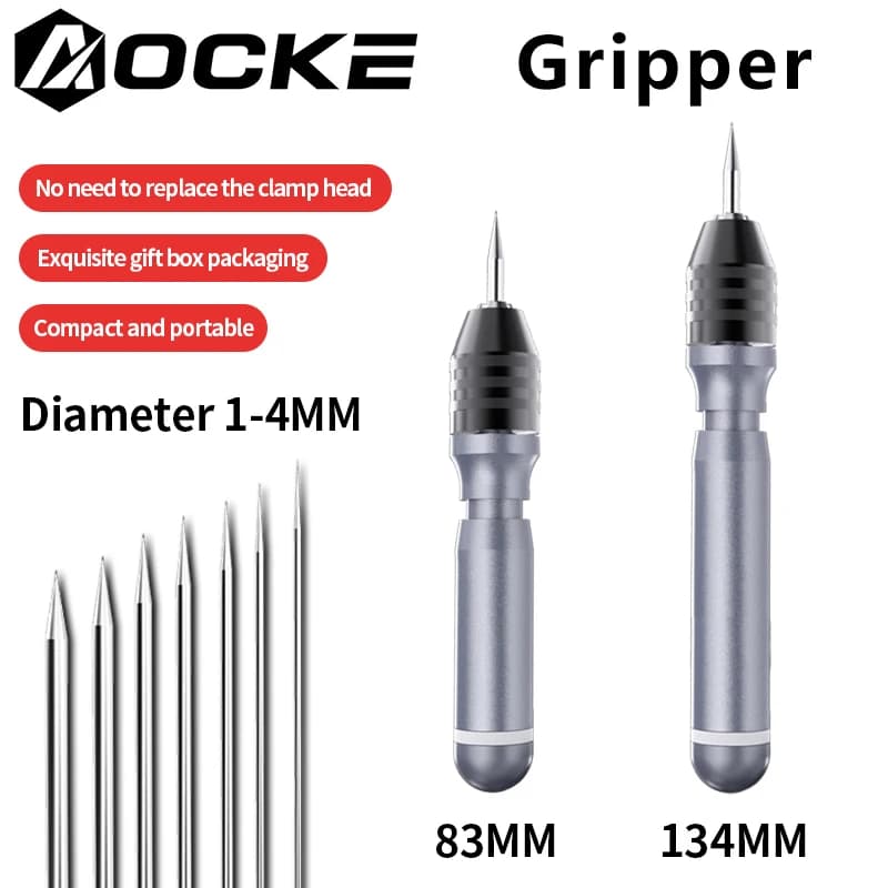 AOCKE Tungsten Needle Grinding Clamp Max Diameter 4MM Tungsten Needle Holder Tungsten Electrode Sharpener Argon Arc Welding