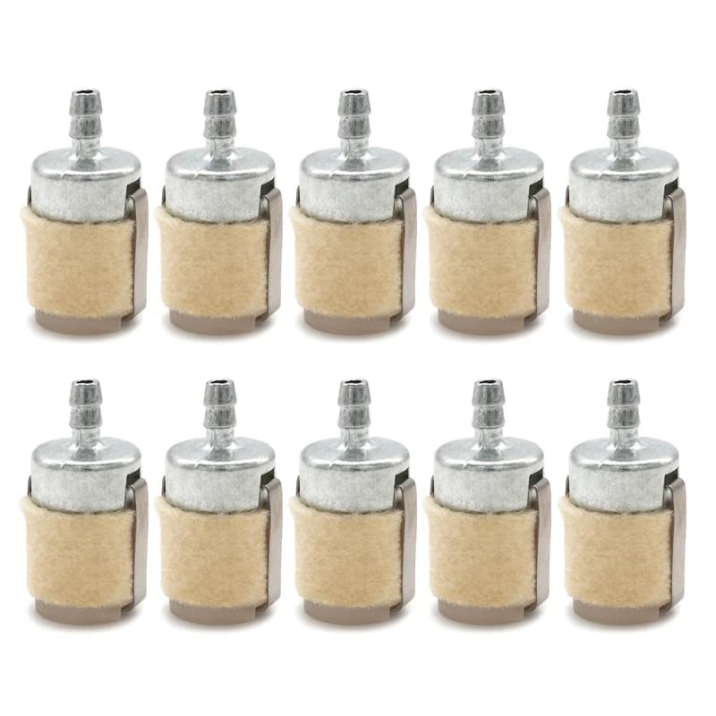 5-10Pieces Fuel Filter with Excellent Filtering Effect Is Suitable for Garden Machinery Equipment Brush Cutters and Chainsaws