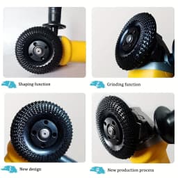 1pc 4 Inch Wood Grinder Wheel Disc, Wood Shaping Wheel, Grinding Wheel Carving Abrasive Disc For Woodworking Sanding Carving Sha