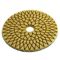 RIJILEI 10 Pcs/Lot 4 Steps 100mm Top Marble Polishing Pads 4Inch Stone Polishing Pad Granite Wet Flexible Polishing Pad WPD06