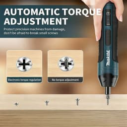 Makita Cordless Electric Screwdriver 3.6V 5N.m Torque 1/4' Chuck 1300mAh Li-ion Battery HT422 for Home Improvement
