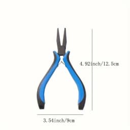 1PC Flat Pliers DIY Hand Tie Hook Pliers Jewelry Cable Pliers Cable Pliers Dip Plastic Handle Tool Pliers