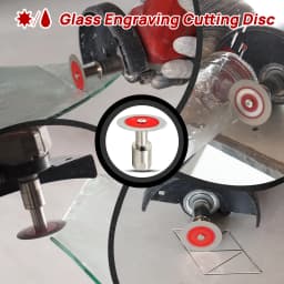 FOCSTOL Diamond Cutting Disc Glass Jade Crystal Tile Marble Saw Blade Brazed Glass Engraving Round Shank Mini Saw Blade