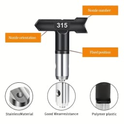 Reversible Airless Paint Spray Tip 517 with OneSeal, Precise Spray Nozzle for Airless Paint Sprayers
