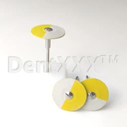 1 Diamond Rubber Polishing Wheel Disc, Dual-Color Polishing Disc, Suitable for Porcelain Metal Grinding Head Polishing Head