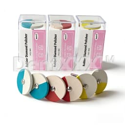 1 Diamond Rubber Polishing Wheel Disc, Dual-Color Polishing Disc, Suitable for Porcelain Metal Grinding Head Polishing Head