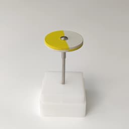 1 Diamond Rubber Polishing Wheel Disc, Dual-Color Polishing Disc, Suitable for Porcelain Metal Grinding Head Polishing Head