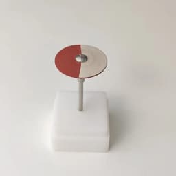 1 Diamond Rubber Polishing Wheel Disc, Dual-Color Polishing Disc, Suitable for Porcelain Metal Grinding Head Polishing Head