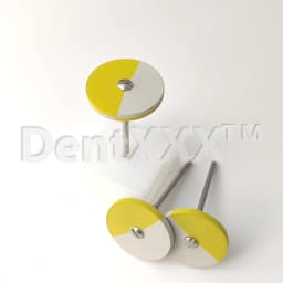 1 Diamond Rubber Polishing Wheel Disc, Dual-Color Polishing Disc, Suitable for Porcelain Metal Grinding Head Polishing Head