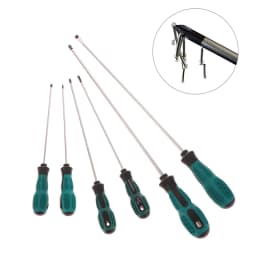 New 1PC Green Rubber Handle Magnetic Screwdriver Long Slotted Screwdriver Installation And Disassembly Repair Hand Tool for Home
