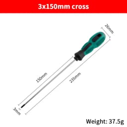 New 1PC Green Rubber Handle Magnetic Screwdriver Long Slotted Screwdriver Installation And Disassembly Repair Hand Tool for Home